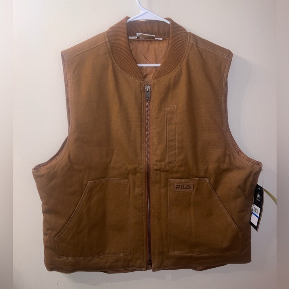 Men’s Fila Chestnut Canvas Work Vest